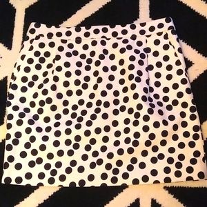 J. Crew polka dot skirt